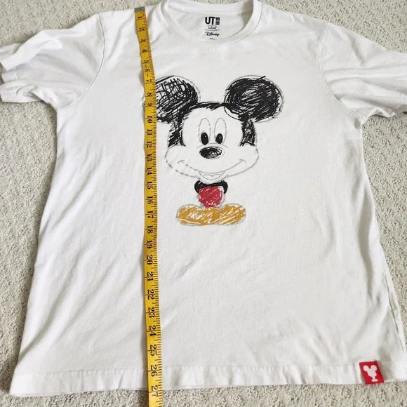 UNIQLO Disney Mickey Mouse Graphic T Shirt White UT Graphic Tee Men's Large - Picture 7 of 10